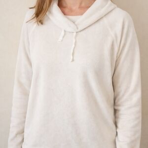 Women's Cream Cowl Neck Sweater
